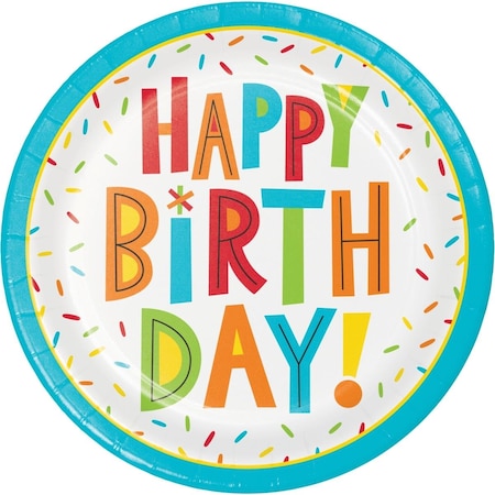 Omg 7 in. Birthday Fun Plates, 96PK OM3517834